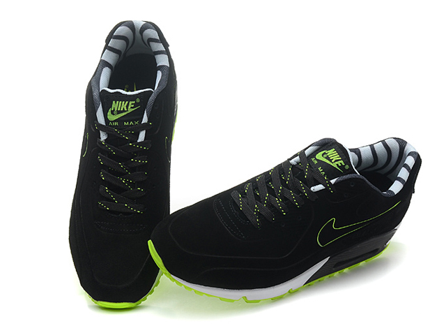 New Men'S Nike Air Max Black/Greenyellow